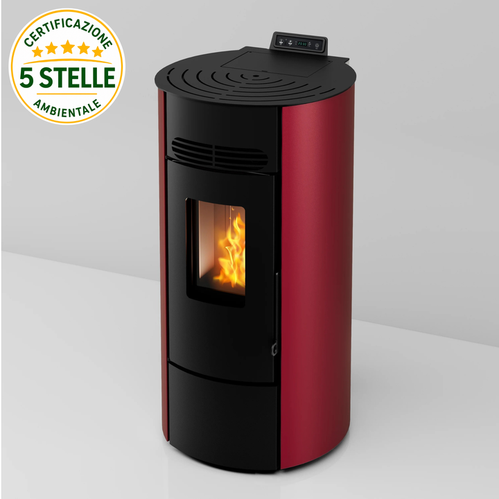 Niva 8,7 kW – 5 Stelle | Stufa a Pellet | Colore Bianco