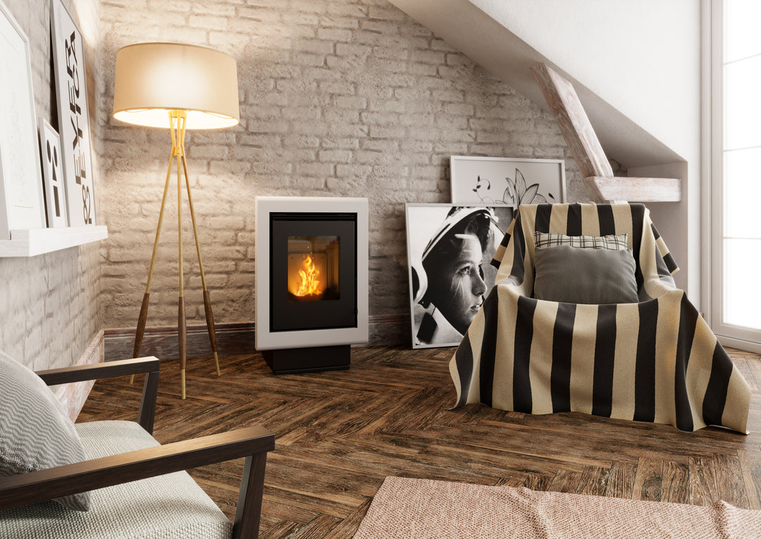 Svea 12 - Stufa a Pellet | 11,61 kw – Classe A+ | Colore Bianco