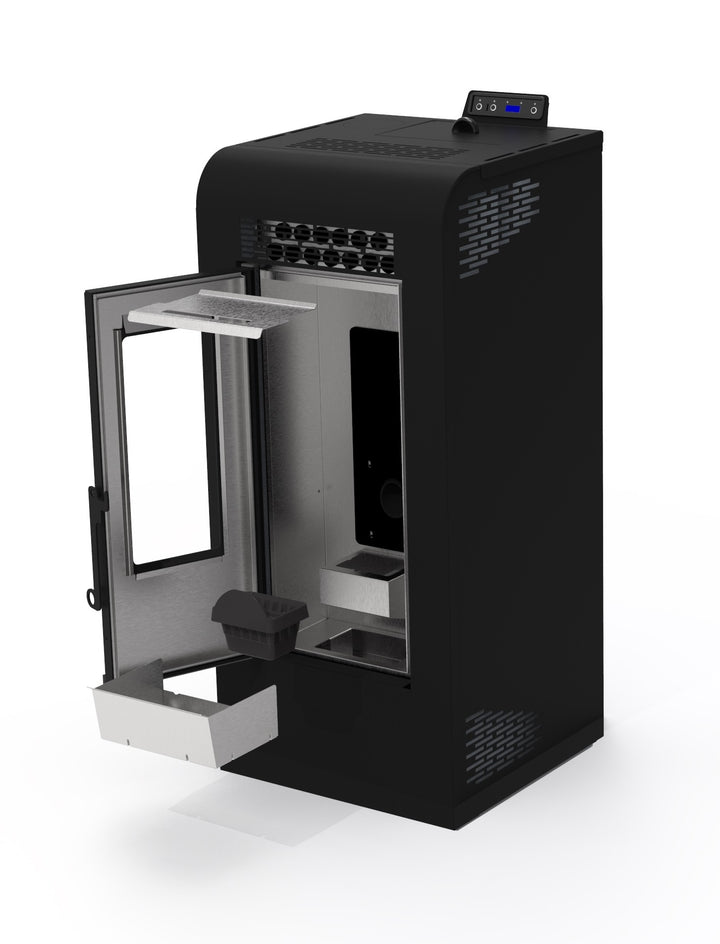 Inga 12 - Stufa a Pellet Canalizzabile | 11,61 kw – Classe A+ | Colore Nero
