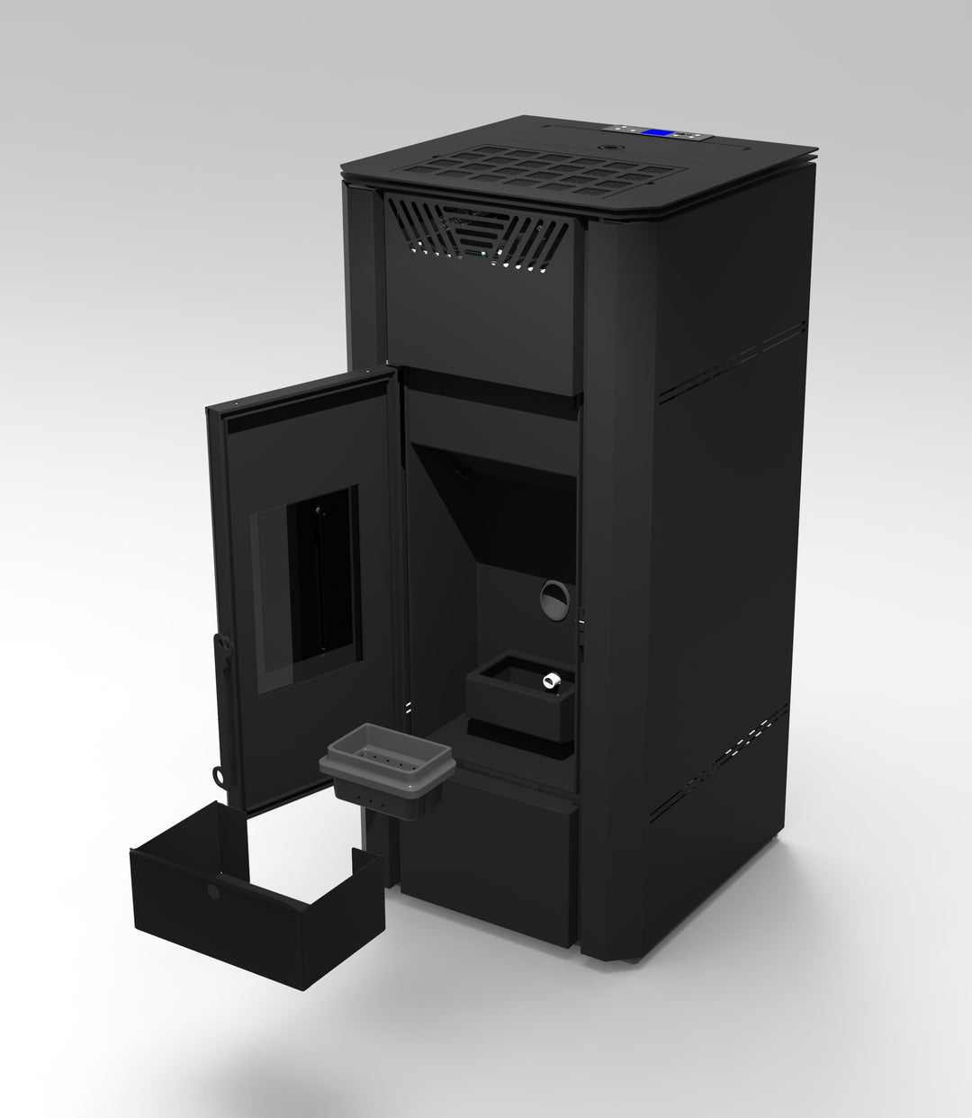 Dara 18 - Idrostufa Ventilata a Pellet | 17,50 kw – Classe A++| Colore Nero