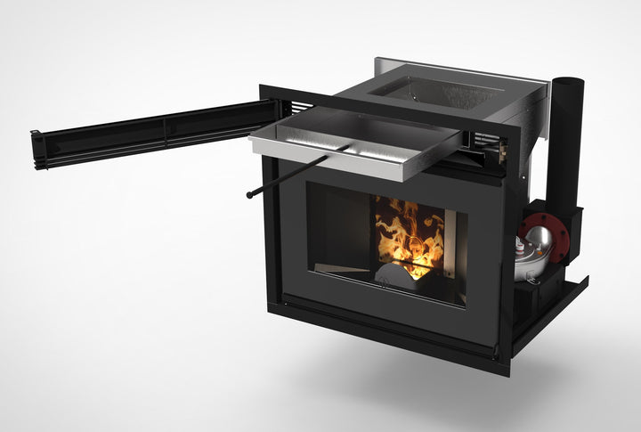 Nash 11 - Inserto a Pellet | 11 kw – 5 Stelle | Colore Nero