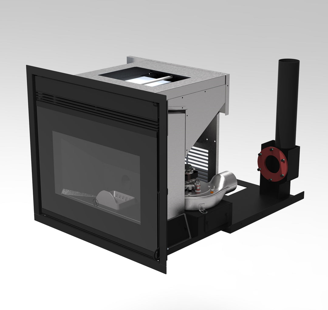 Nash 11 - Inserto a Pellet | 11 kw – 5 Stelle | Colore Nero