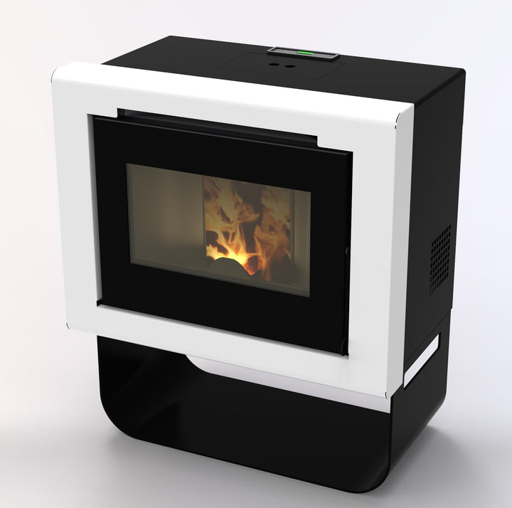 Vika 11 kW – 5 Stelle | Stufa a Pellet | Colore Bianco