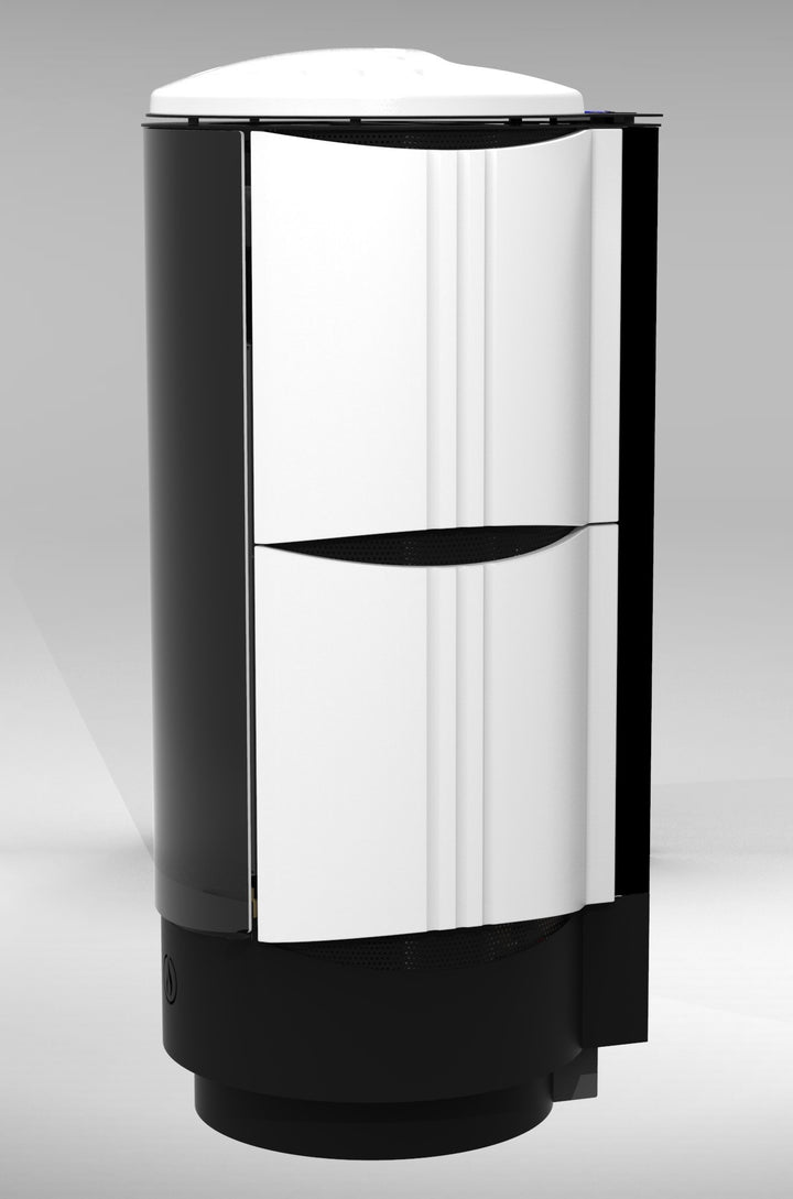 Isen 17,5 kw – 5 Stelle | Idrostufa a Pellet in Maiolica| Colore Bianco