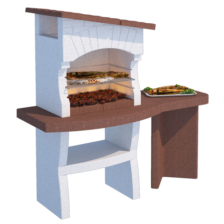 Barbecue Zante con Piano Laterale – Legna e Carbonella