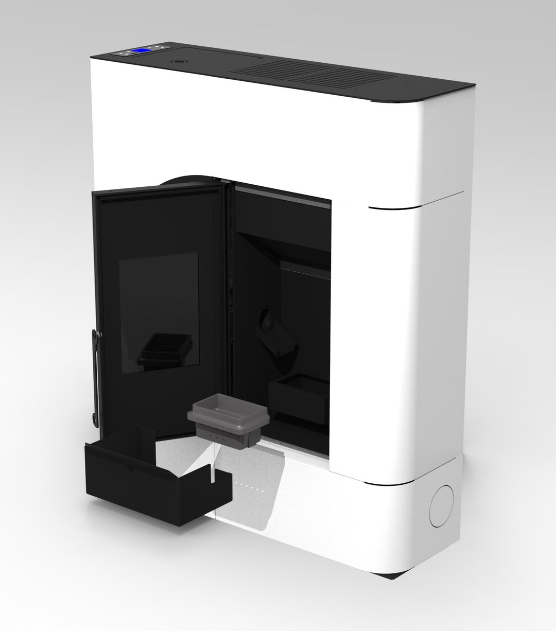 Elna 17,5 kw – 5 Stelle | Idrostufa a Pellet | Colore Bianco