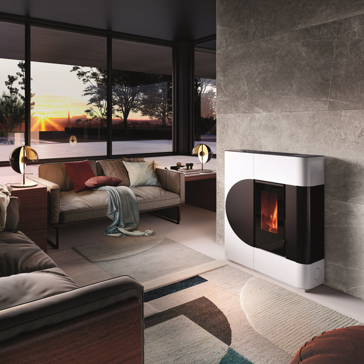Elna 17,5 kw – 5 Stelle | Idrostufa a Pellet | Colore Antracite