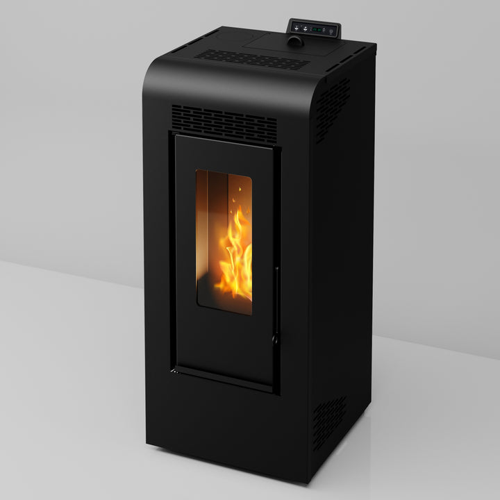 Inga 12 - Stufa a Pellet Canalizzabile | 11,61 kw – Classe A+ | Colore Nero
