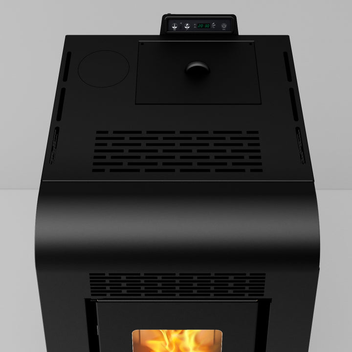 Inga 12 - Stufa a Pellet Canalizzabile | 11,61 kw – Classe A+ | Colore Nero