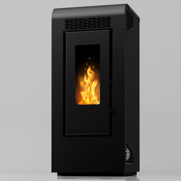 Inga 12 - Stufa a Pellet Canalizzabile | 11,61 kw – Classe A+ | Colore Nero