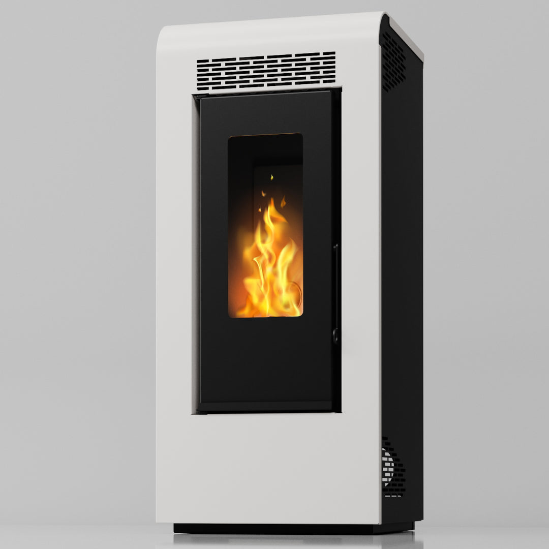 Inga 12 - Stufa a Pellet Canalizzabile | 11,61 kw – Classe A+ | Colore Bianco