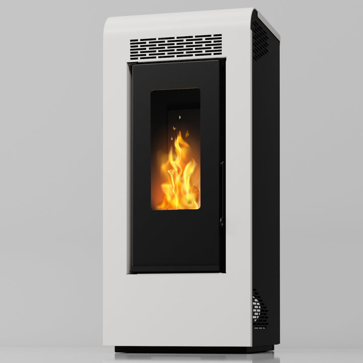 Inga 12 - Stufa a Pellet Canalizzabile | 11,61 kw – Classe A+ | Colore Bianco