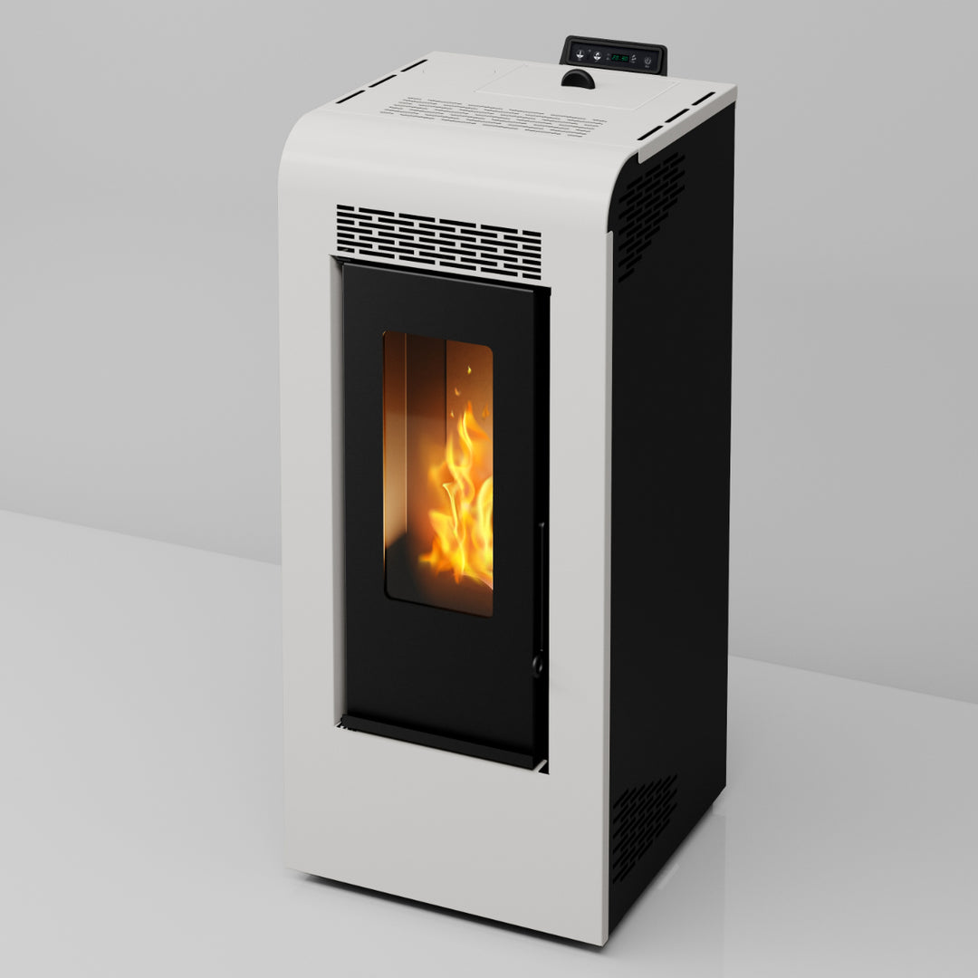 Inga 12 - Stufa a Pellet Canalizzabile | 11,61 kw – Classe A+ | Colore Bianco