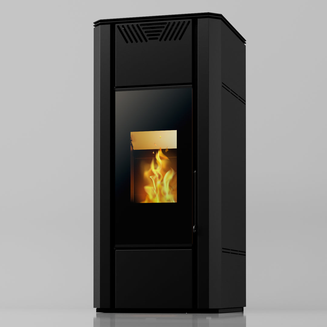 Dara 18 - Idrostufa Ventilata a Pellet | 17,50 kw – Classe A++| Colore Nero