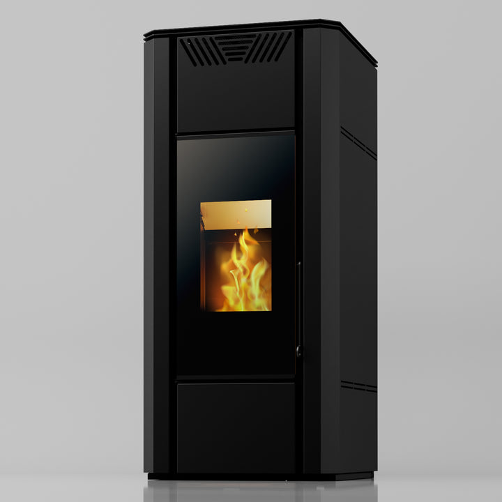 Dara 18 - Idrostufa Ventilata a Pellet | 17,50 kw – Classe A++| Colore Nero