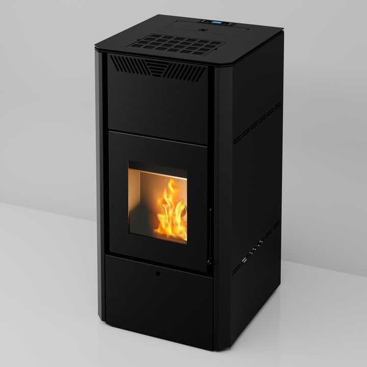 Zora 29 - Idrostufa Ventilata a Pellet | 28,55 kw – Classe A++ | Colore Nero