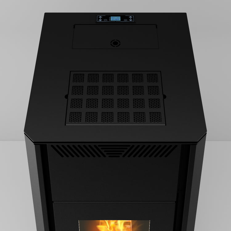 Zora 29 - Idrostufa Ventilata a Pellet | 28,55 kw – Classe A++ | Colore Nero