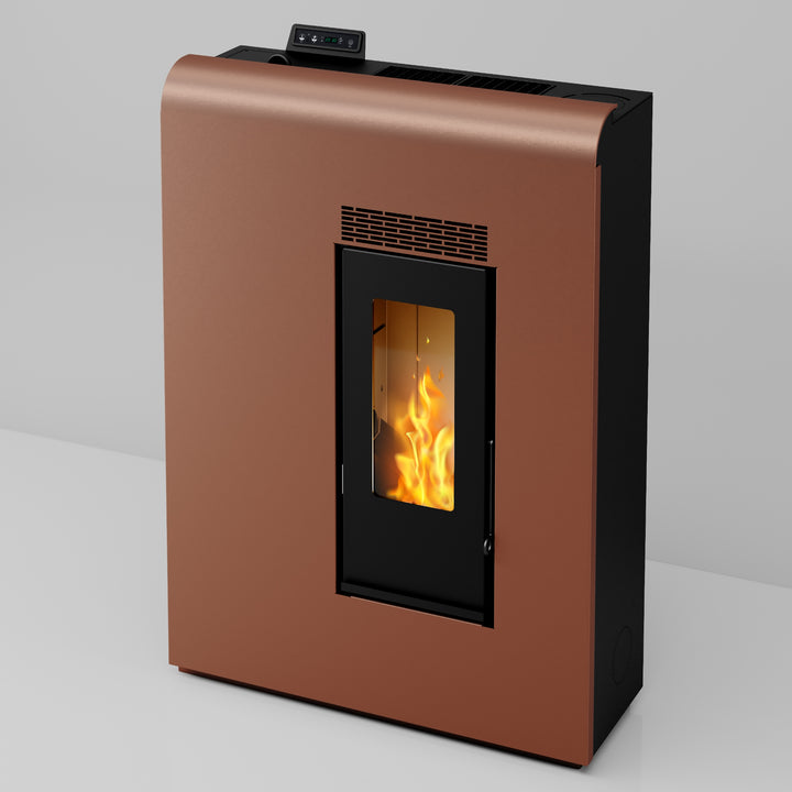 Eira 12 – Stufa Canalizzata a Pellet  | 11,61 kW – Classe A+ | Colore Bronzo