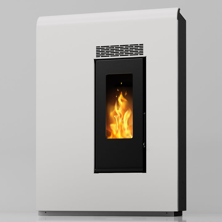 Eira 12 – Stufa Canalizzata a Pellet  | 11,61 kW – Classe A+ | Colore Bianco