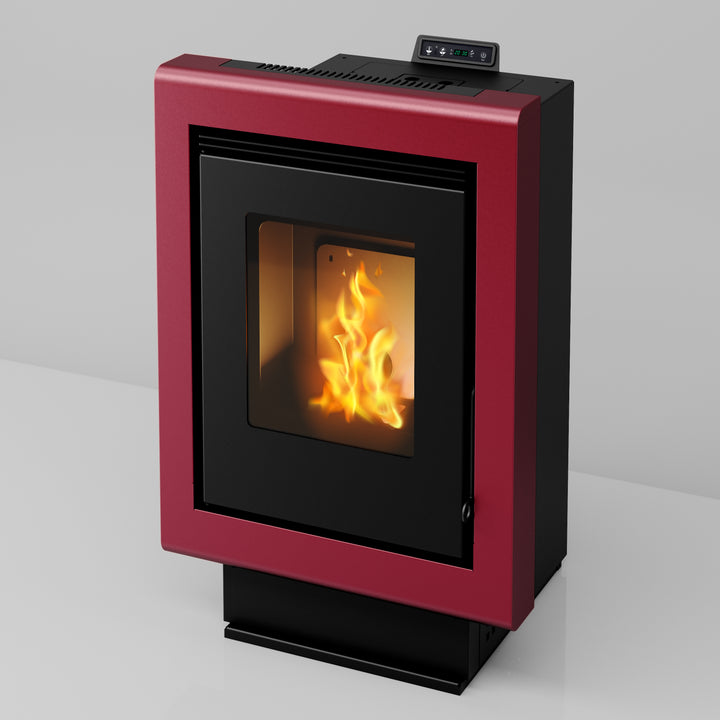 Svea 12 - Stufa a Pellet | 11,61 kw – Classe A+ | Colore Bordeaux
