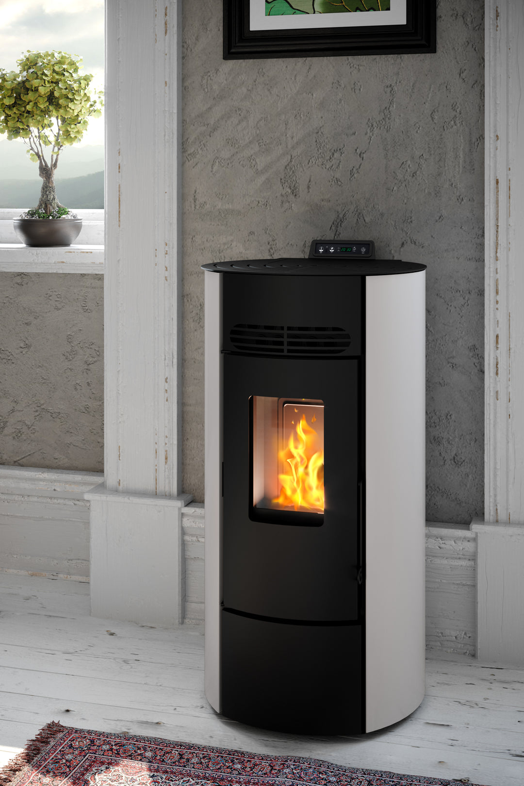 Niva 8,7 kW – 5 Stelle | Stufa a Pellet | Colore Bianco