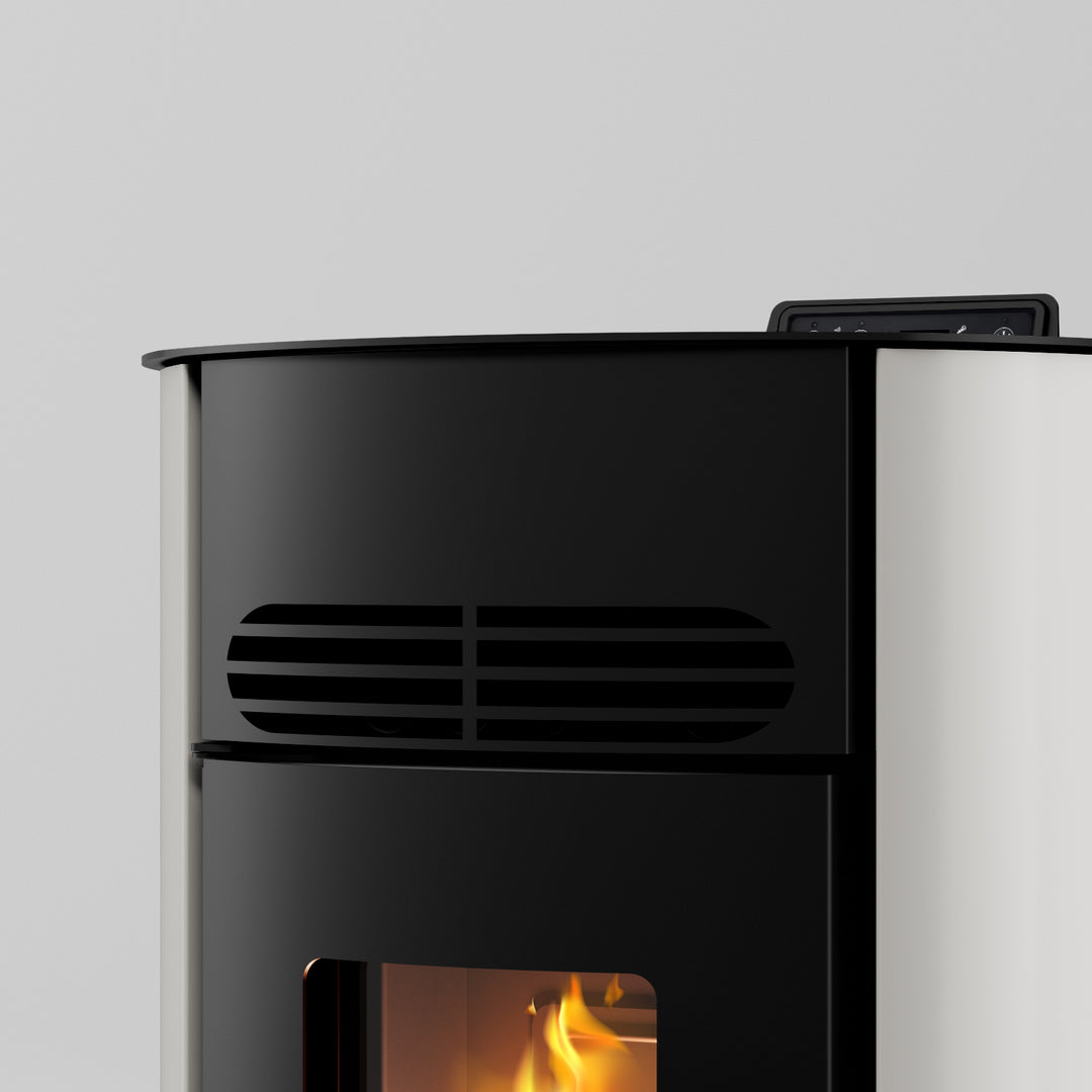 Niva 8,7 kW – 5 Stelle | Stufa a Pellet | Colore Bianco