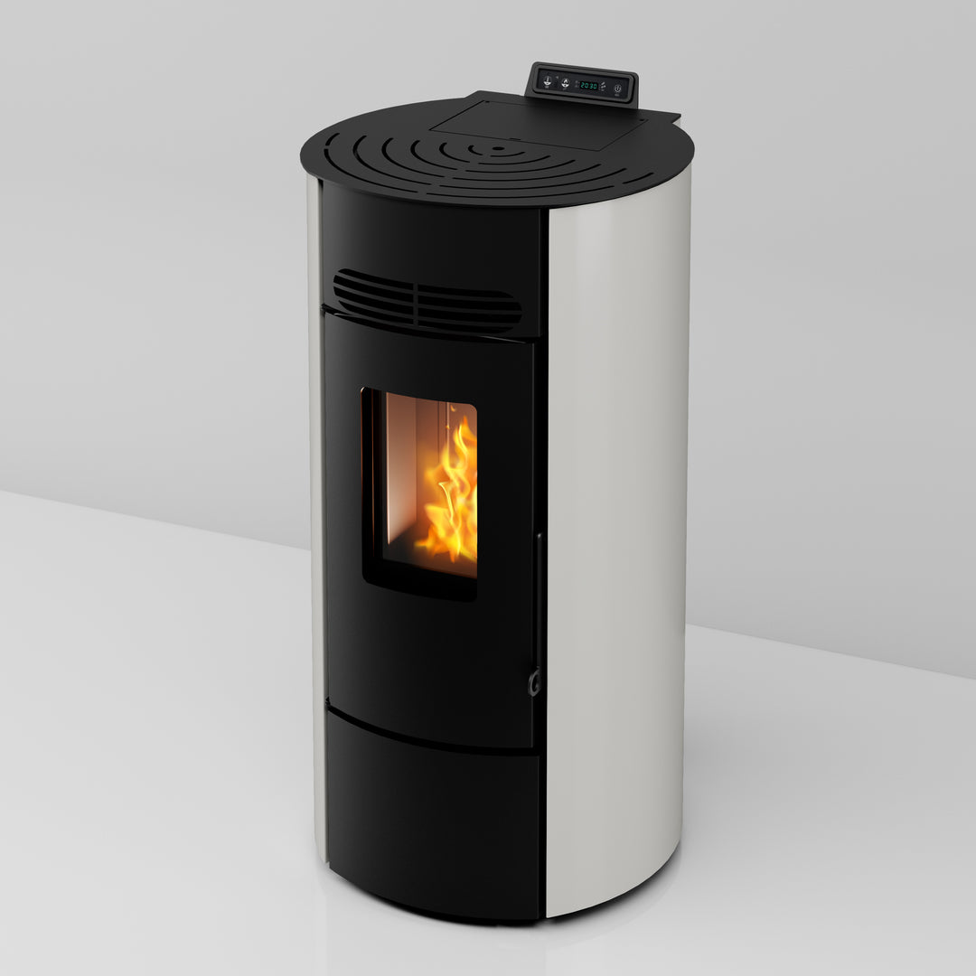 Niva 8,7 kW – 5 Stelle | Stufa a Pellet | Colore Bianco