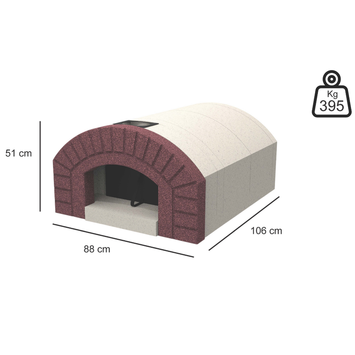 Forno Pantelleria a Legna da Esterno e Interno - 88x106 cm