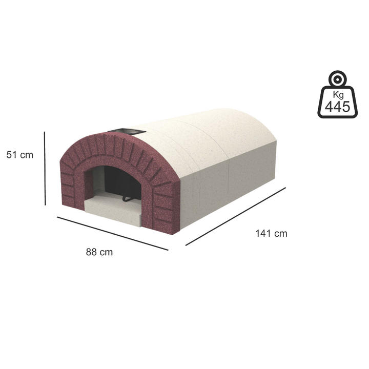 Forno Capraia a Legna da Esterno e Interno - 88x141 cm